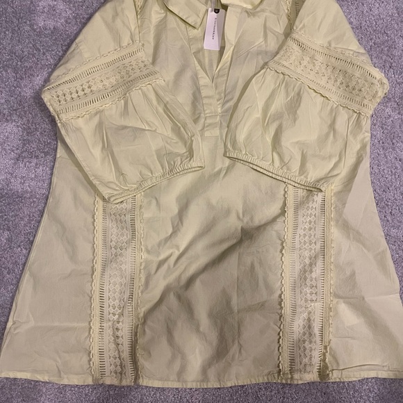 BY ANTHROPOLOGIE PUFF-SLEEVE LACE BLOUSE - Picture 5 of 5